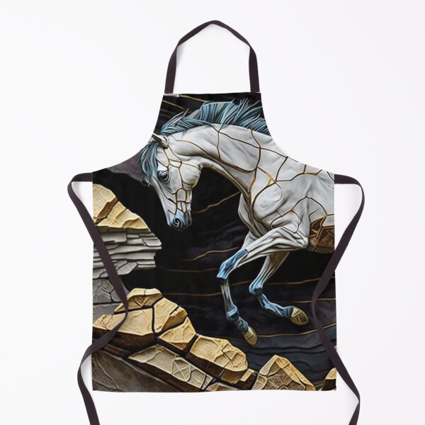 Item preview, Horse kintsugi design with rocks designed and sold by zoldi.