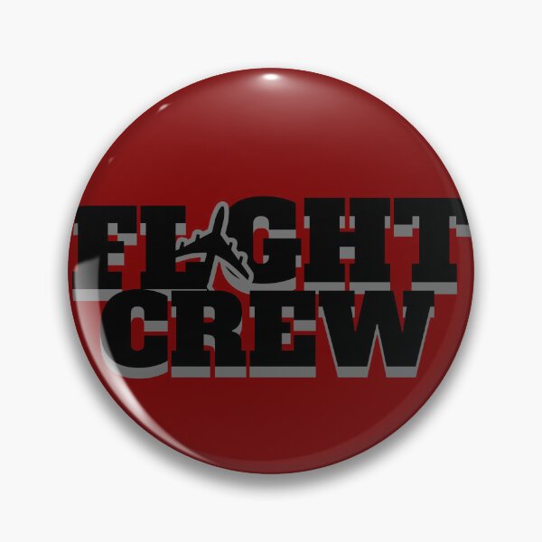 Item preview, Flight Crew with airplane symbol Pilot & Stewardess Flight Attendant sticker shirt and more designed and sold by AviationArtists.