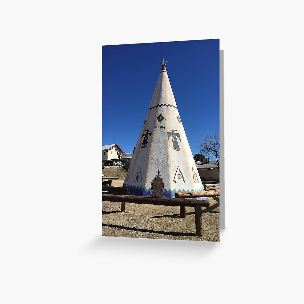 Tee Pee Greeting Card