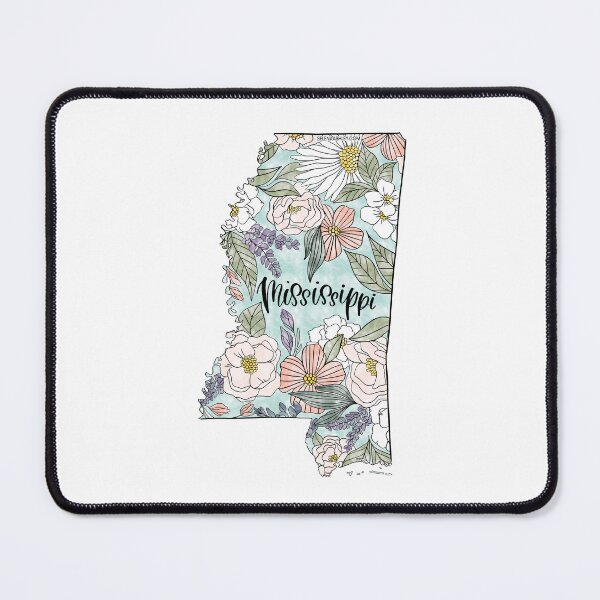 Item preview, Hand drawn Mississippi Floral designed and sold by Selena Ashley Designs.
