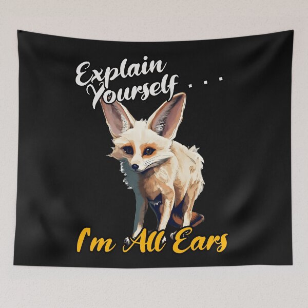 Item preview, Cute Fennec Fox Artwork Design 2 - Funny Adorable Animals t Shirt Design  designed and sold by RarefiedAir.