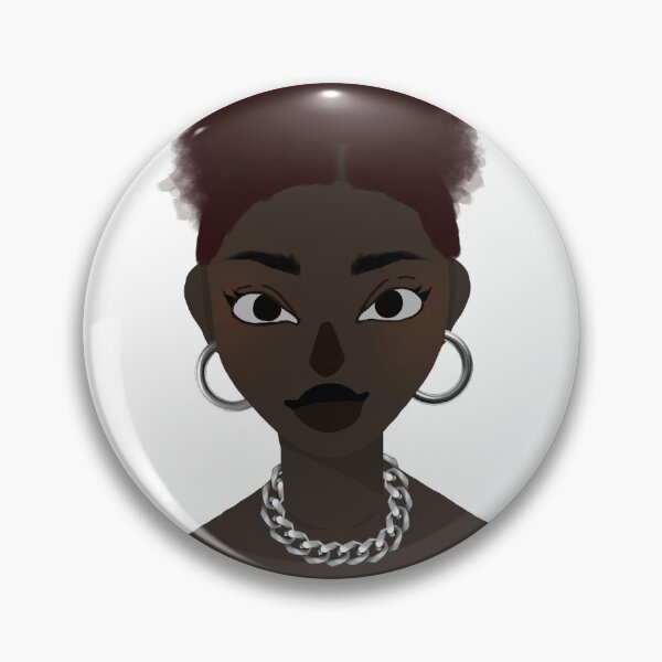 Item preview, Black girl in silver designed and sold by Nailah Smart.