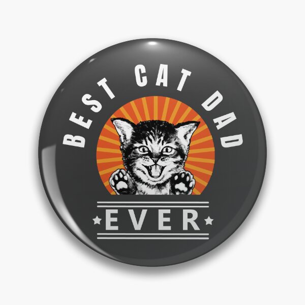 Item preview, Best Cat Dad Ever Cute Kitten Vintage Sunburst designed and sold by LindaCooke.