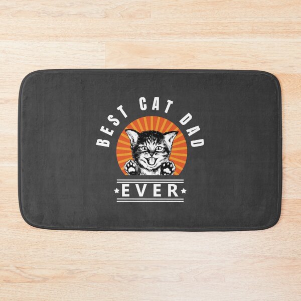 Item preview, Best Cat Dad Ever Cute Kitten Vintage Sunburst designed and sold by LindaCooke.