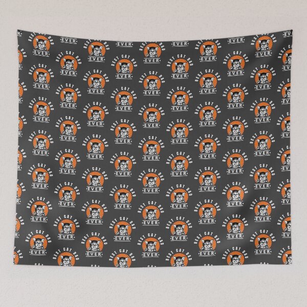 Item preview, Best Cat Dad Ever Cute Kitten Vintage Sunburst designed and sold by LindaCooke.