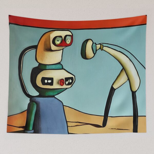 Item preview, Robot in the style of famous art. designed and sold by CRAFTER-MEDIA.