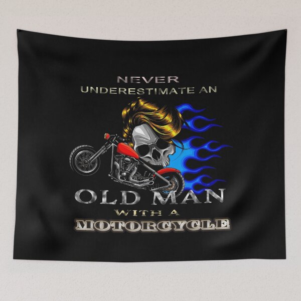 Item preview,  Never Underestimate An Old Man With A Motorcycle  designed and sold by david parry.