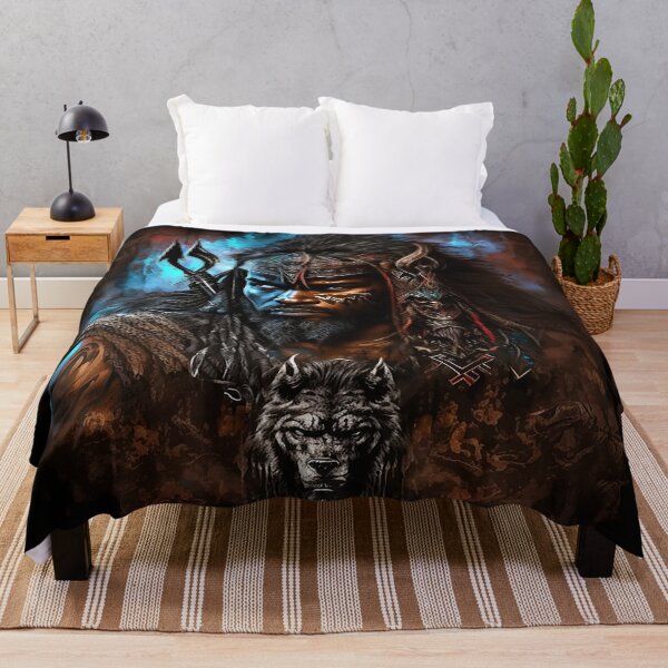 Item preview, Black African Druid Wolf Warrior Ancestor Abstract Art designed and sold by MasterArtsman.