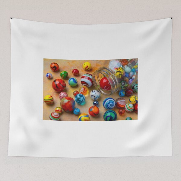 Item preview, Lovely Classic Glass Marbles Spilling Out Of Jar designed and sold by Garry Gay.