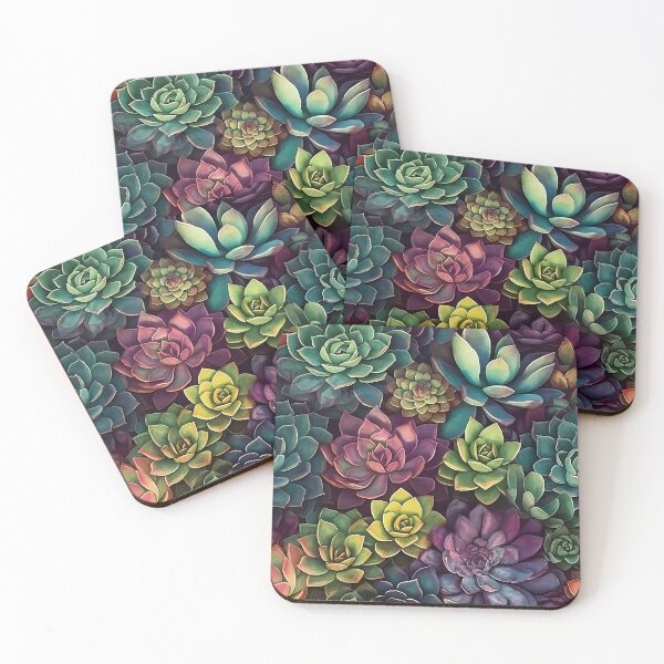 Item preview, Colorful Succulents Pattern designed and sold by TheArtMage.