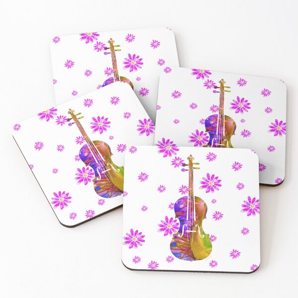 Item preview, Flower Violin Musical Instrument Art designed and sold by Sharon Cummings Art.