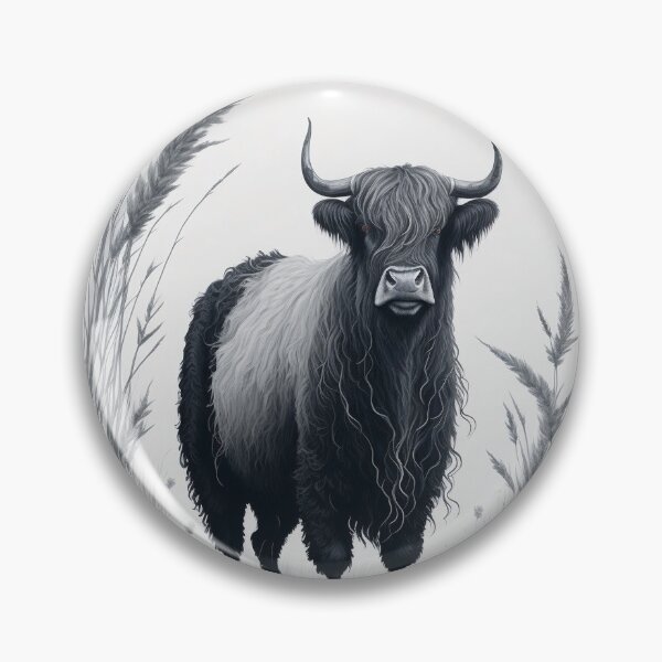 Item preview, Highland Cattle drawing designed and sold by LLHGrafikDezine.