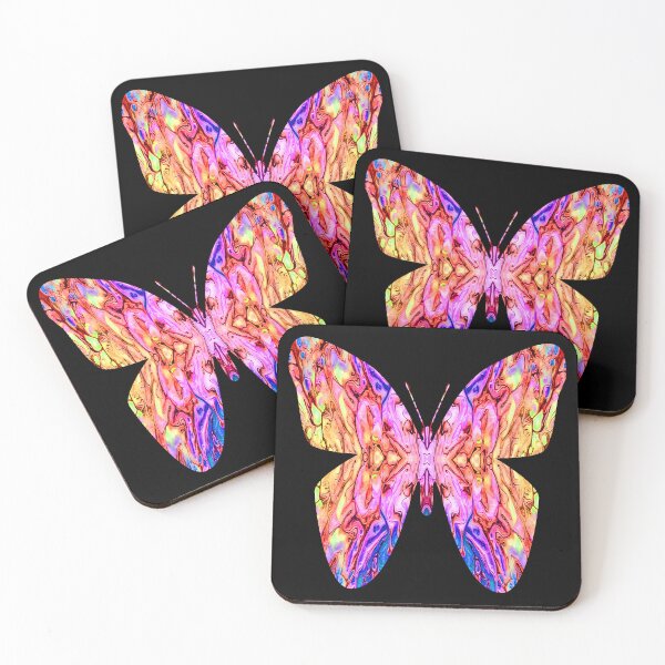 Item preview, Surreal Butterfly in Pink Blue Yellow Orange designed and sold by Karen Simon.