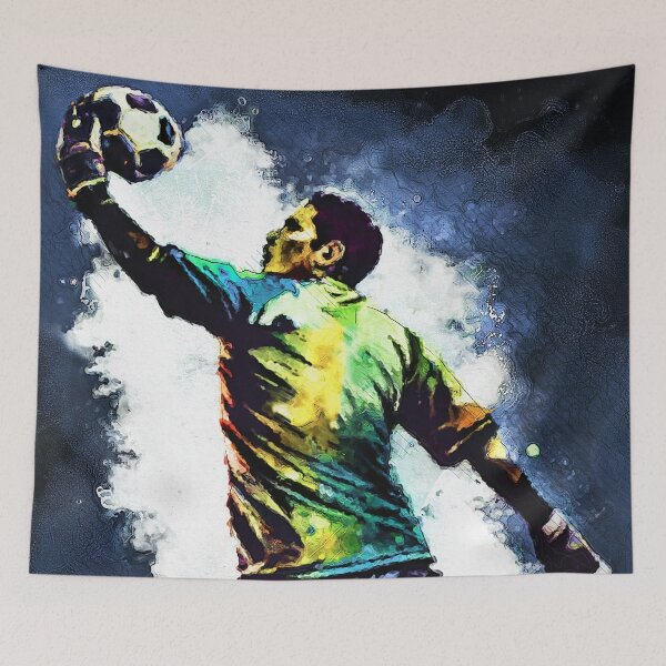 Item preview, Goalkeeper Football player sport art #football #soccer designed and sold by JBJart.