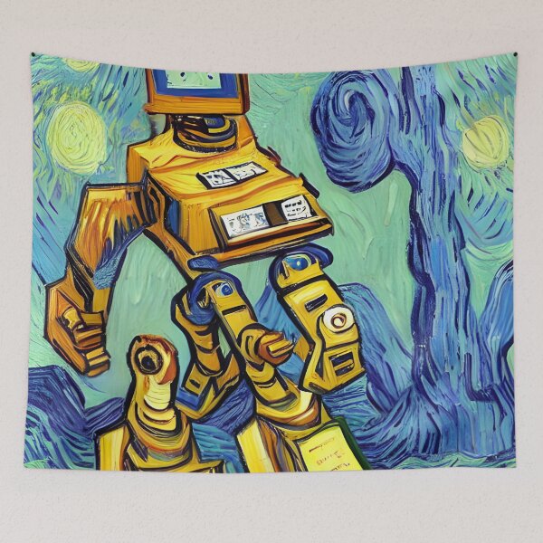 Item preview, Robot in the style of famous art. designed and sold by CRAFTER-MEDIA.