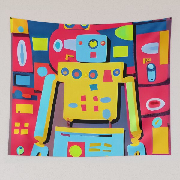 Item preview, Robot in the style of famous art. designed and sold by CRAFTER-MEDIA.
