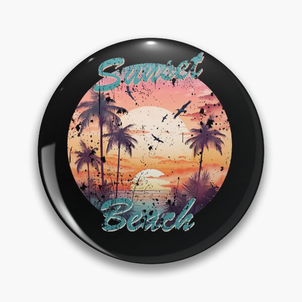 Item preview, Sunset beach vintage summer shirt designed and sold by TeePulseMania.