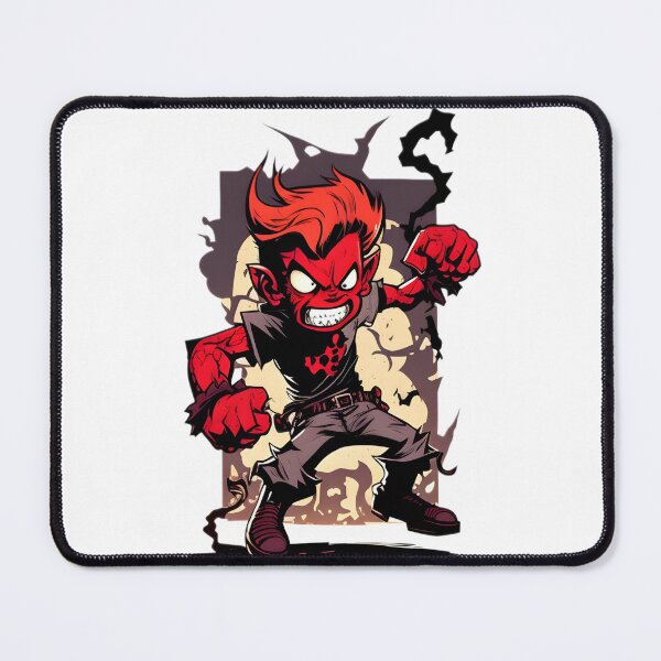 Item preview, red devil version manga cartoon in fighting action designed and sold by DMZ13.
