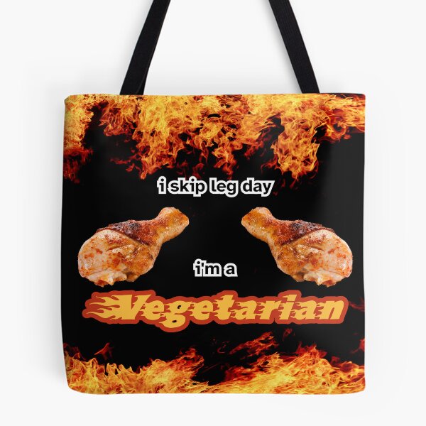 Item preview, i skip leg day i'm a vegetarian designed and sold by aluminum-falcon.