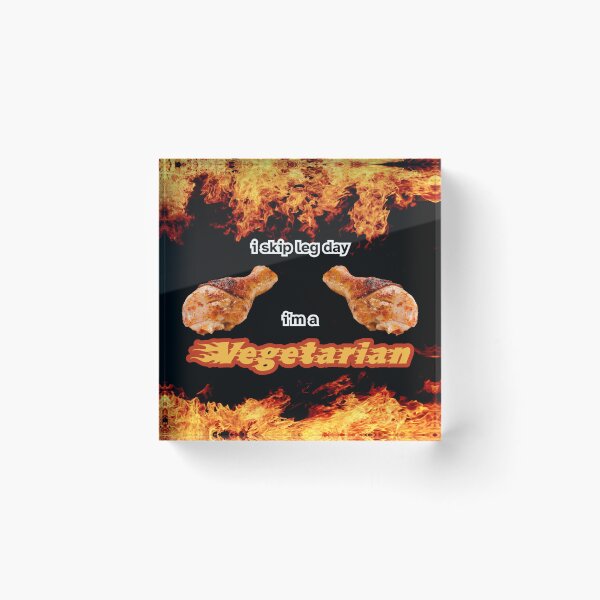 Item preview, i skip leg day i'm a vegetarian designed and sold by aluminum-falcon.
