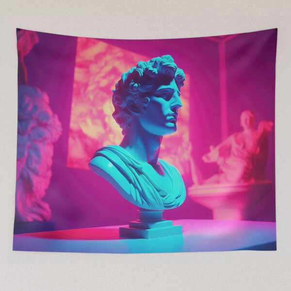 Item preview, Olympian Nights: A Vaporwave Ode to Greek Mythology designed and sold by Mullet Monkey.