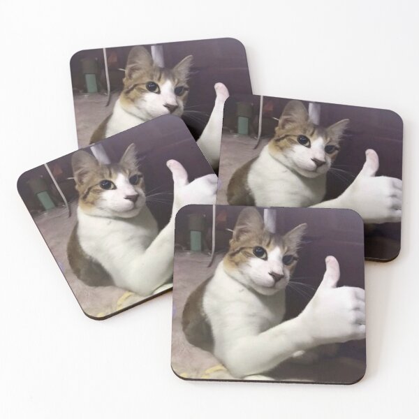 Item preview, cat thumbs up designed and sold by billcosbo.