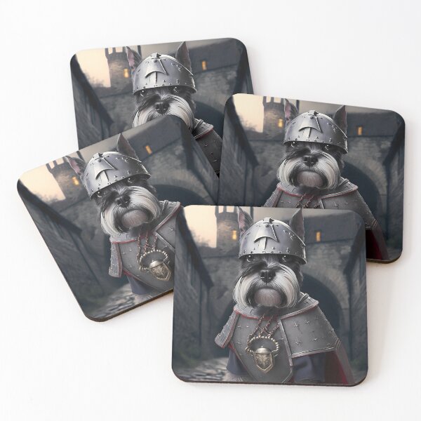 Item preview, The Valiant Schnauzer Knight designed and sold by SFCreative.