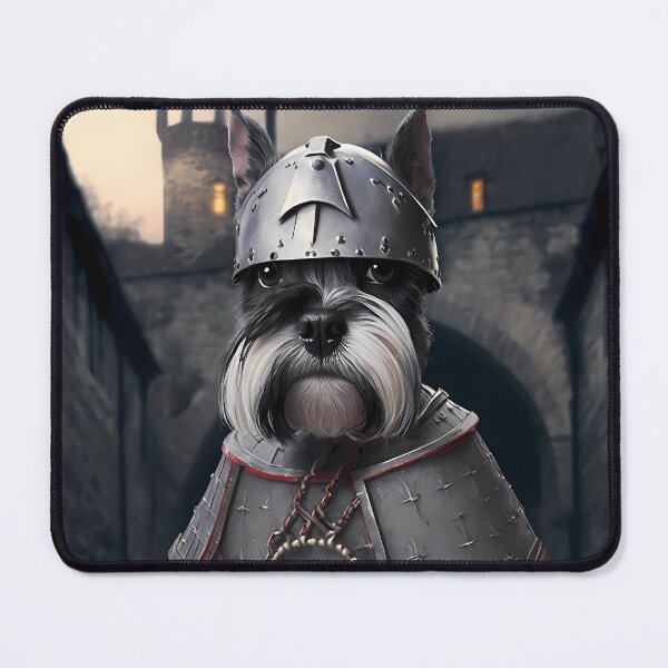 Item preview, The Valiant Schnauzer Knight designed and sold by SFCreative.