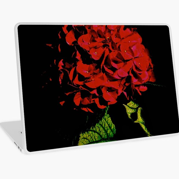 SRH Single Red Hydrangea Laptop Skin