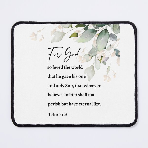 Item preview, John 3:16 Scripture Wall Art designed and sold by Morana5.