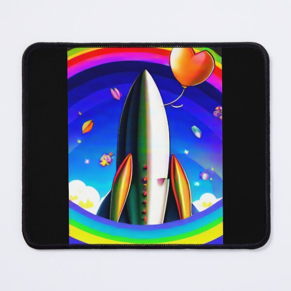 Item preview, Rocket Art designed and sold by CrushyAIDesigns.