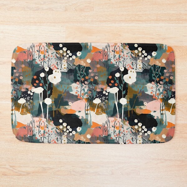 Item preview, Rainy Morning Flower Field Abstract Landscape Floral Pattern designed and sold by semisoberme.