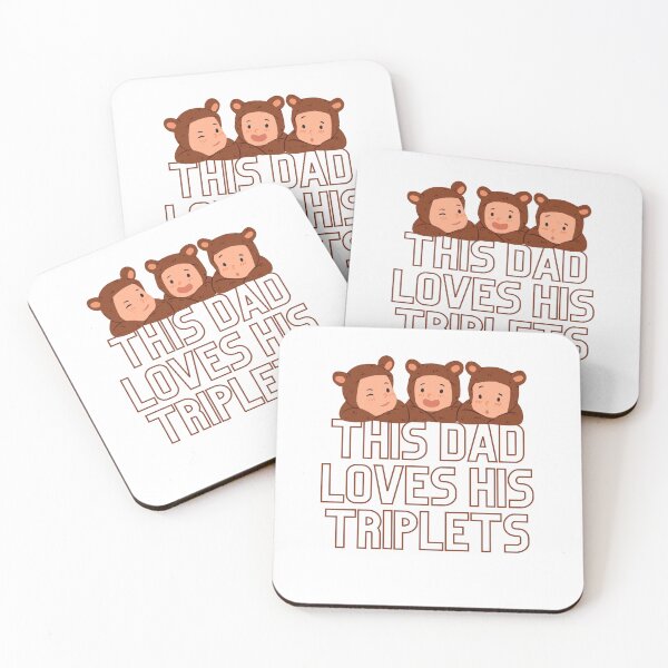 Item preview, This Dad Loves his Triplets designed and sold by bohoprints.