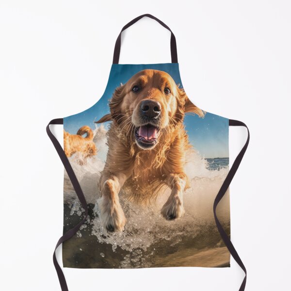 Item preview, Felices Golden Retrievers nadando en el mar designed and sold by Tio-Tecun.