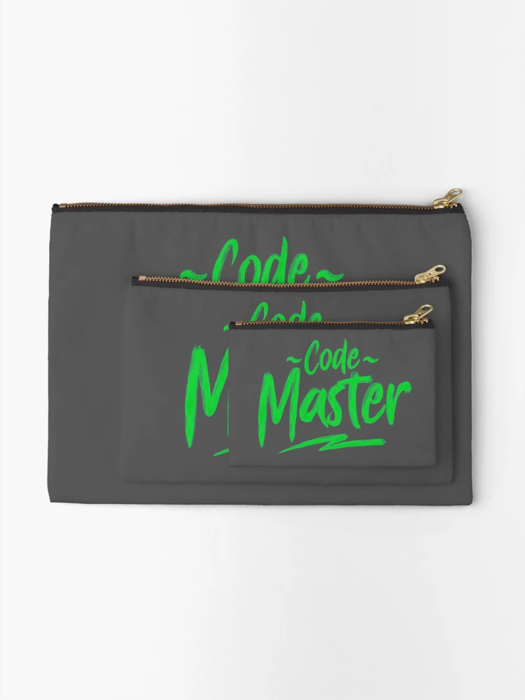 Thumbnail 2 of 4, Zipper Pouch, Code Master designed and sold by coderman.