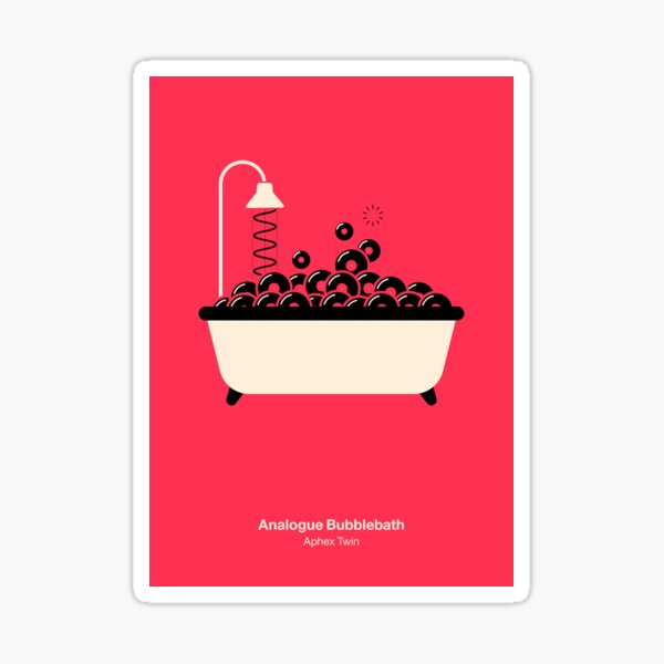 Bubblebath analogique Sticker