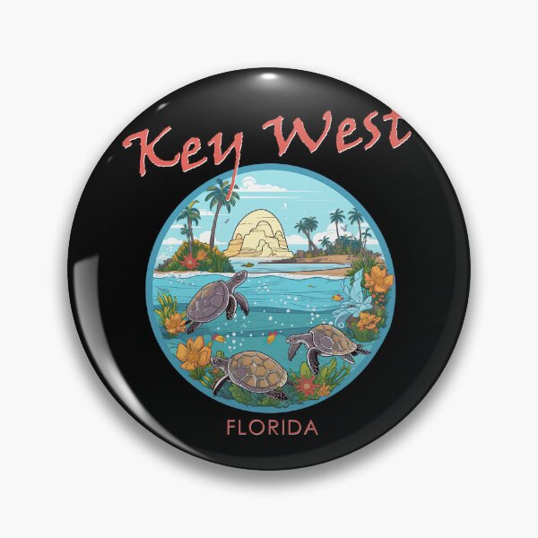 Item preview, Key West Florida with wild turtles designed and sold by TeePulseMania.