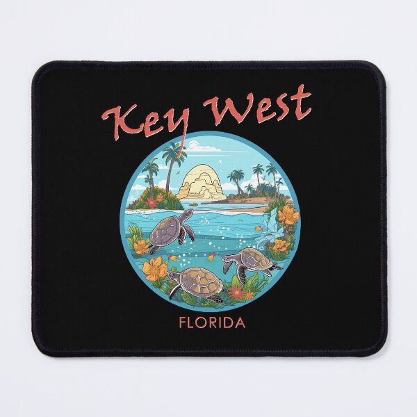 Item preview, Key West Florida with wild turtles designed and sold by TeePulseMania.