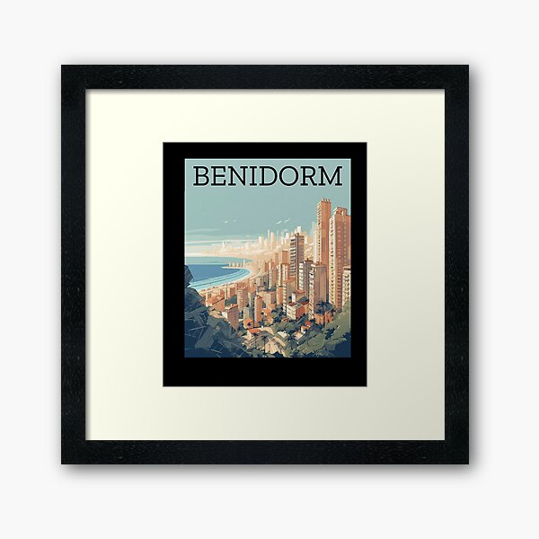 Item preview, Benidorm Spain with a view from the top designed and sold by TeePulseMania.