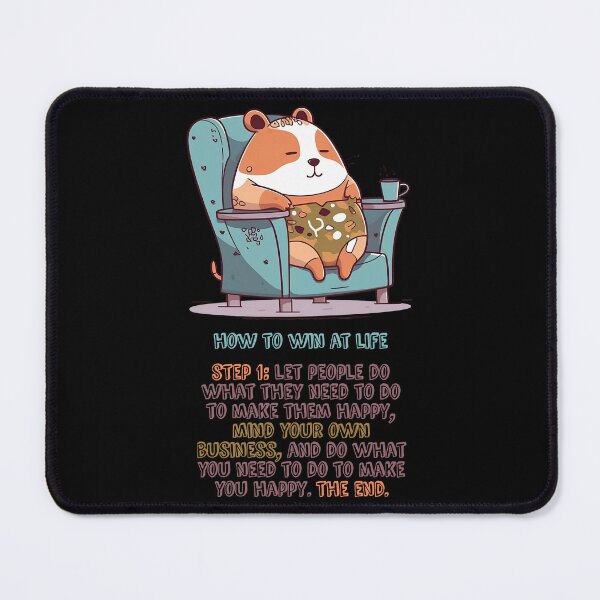 Item preview, Vintage Cartoon Hamster - How to Win at Life designed and sold by RandomForestBot.