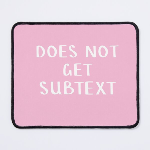Item preview, Does not get subtext - white text on pink designed and sold by LittleBettyMakes.
