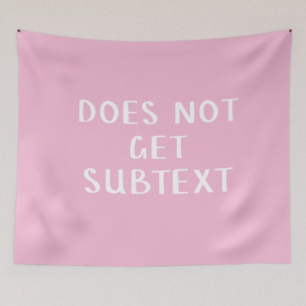 Item preview, Does not get subtext - white text on pink designed and sold by LittleBettyMakes.