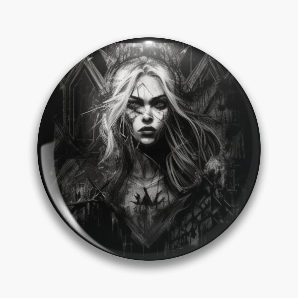 Item preview, Gothic woman with piercing gaze designed and sold by Nickyvb.