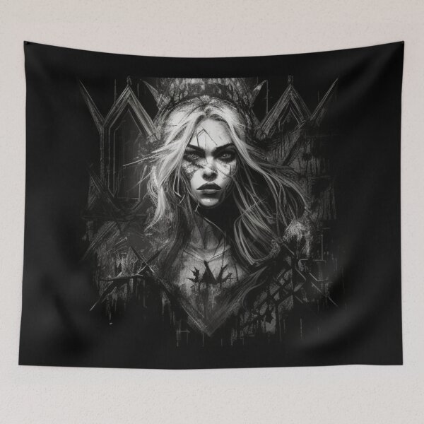 Item preview, Gothic woman with piercing gaze designed and sold by Nickyvb.