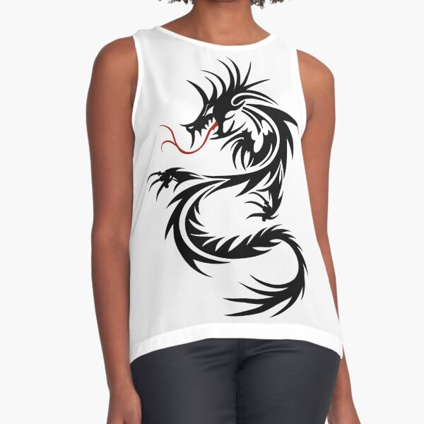 Black Chaos Sleeveless Top