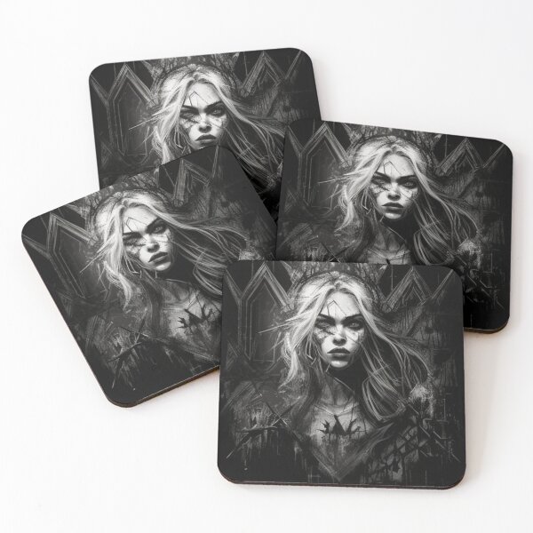 Item preview, Gothic woman with piercing gaze designed and sold by Nickyvb.