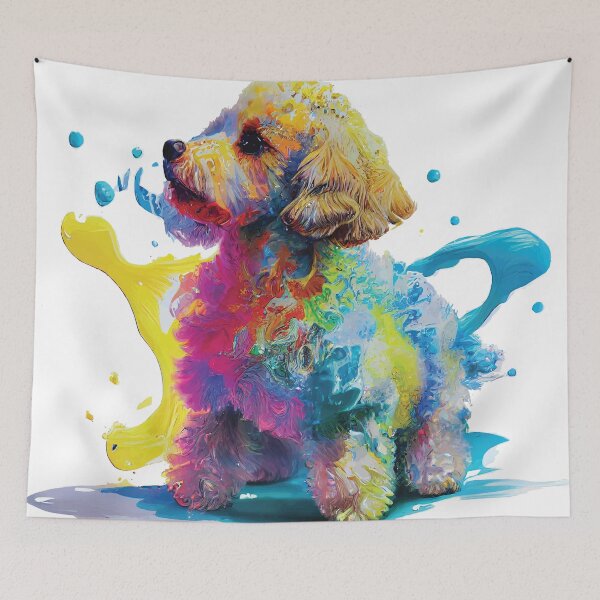Item preview, An Adorable Baby Cavapoo Puppy - Animals in Vibrant Color designed and sold by GVRDesign.