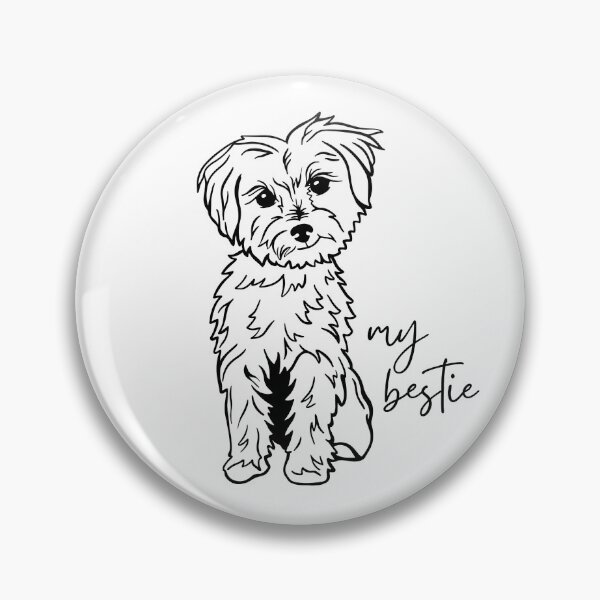 Item preview, My Bestie Morkie Dog Drawing designed and sold by CarleLS.