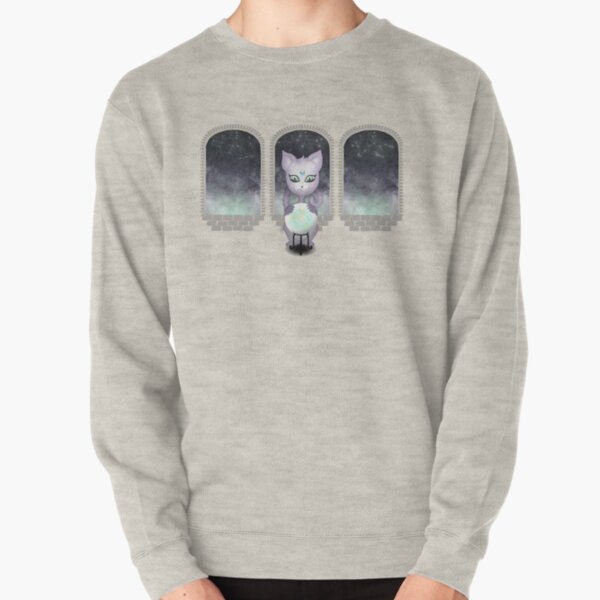 Mystic Miku | Crystal Ball & Zodiac | Light Grey Pullover Sweatshirt