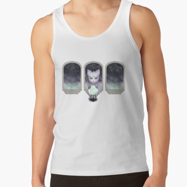 Mystic Miku | Crystal Ball & Zodiac | Light Grey Tank Top